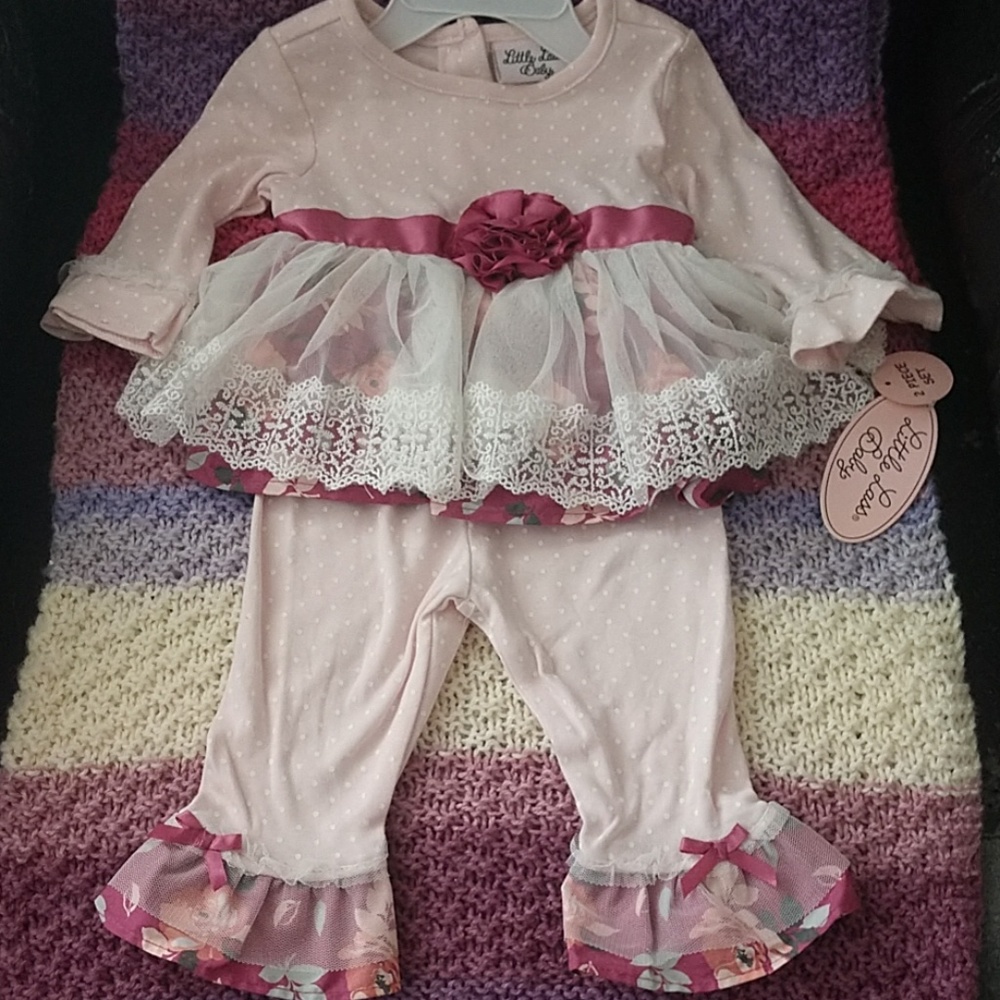 Little Lass Baby Girl Matching Set
